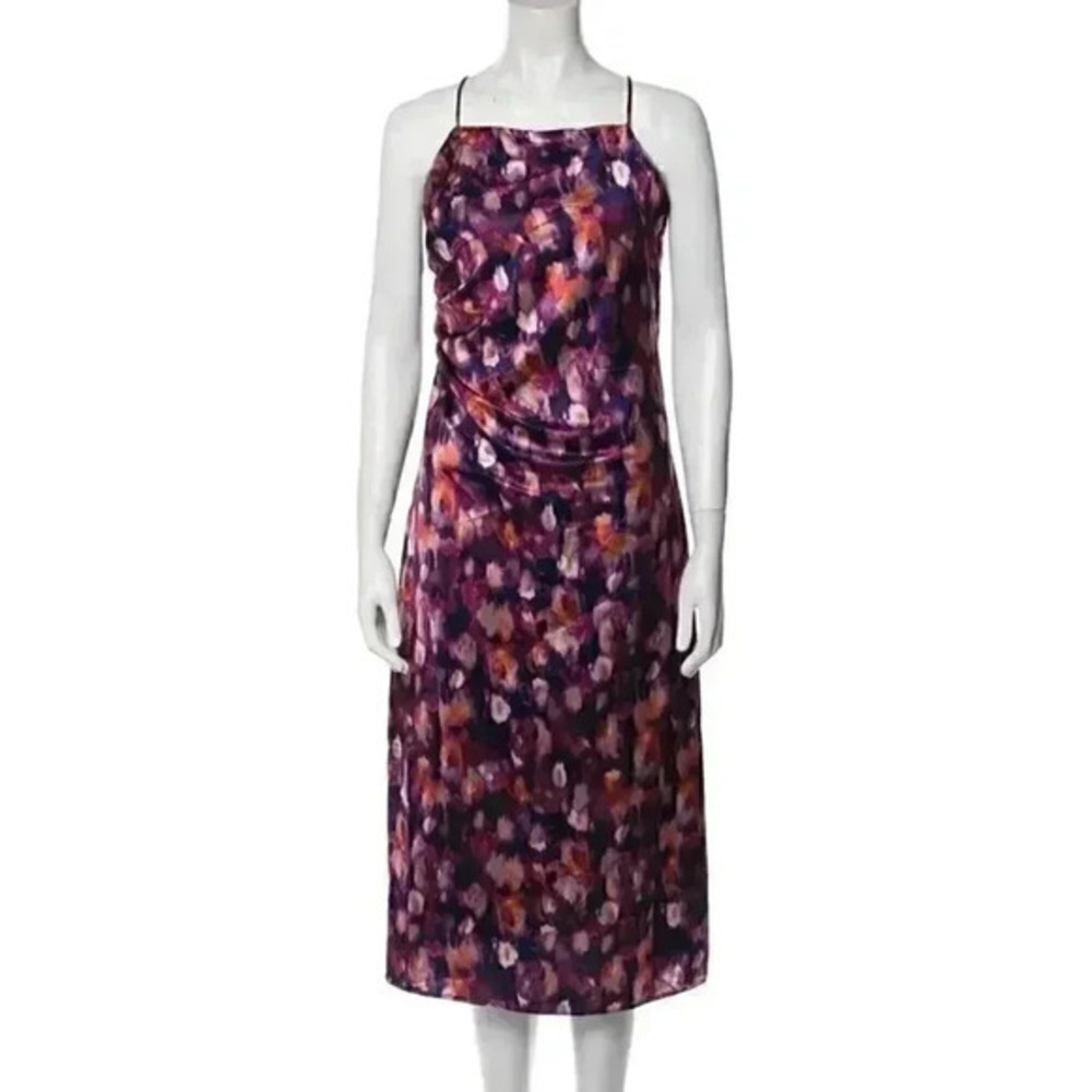NEW Jason Wu Satin‎ Watercolor Midi Pencil Dress Women’s Sz Small NWT